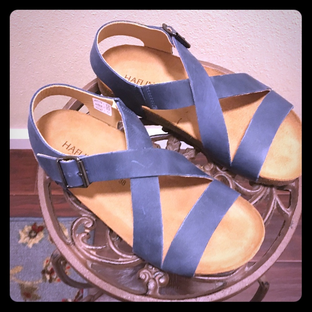 Women’s Haflinger Sandals - Navy Blue